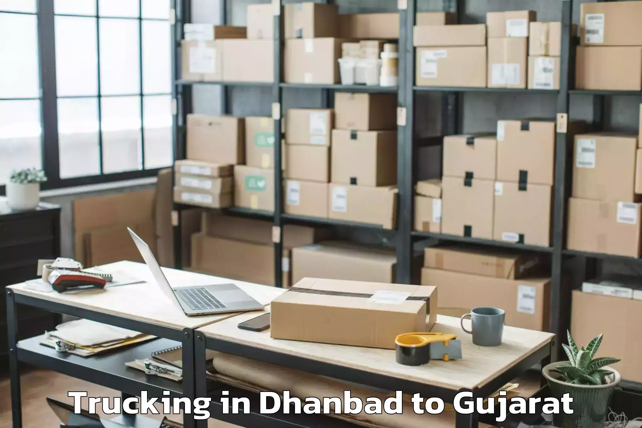 Book Dhanbad to Savarkundla Trucking Online